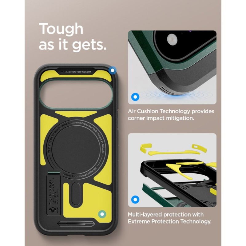 Spigen Tough Armor MagSafe за Google Pixel 11 Abyss Green (ACS11854)