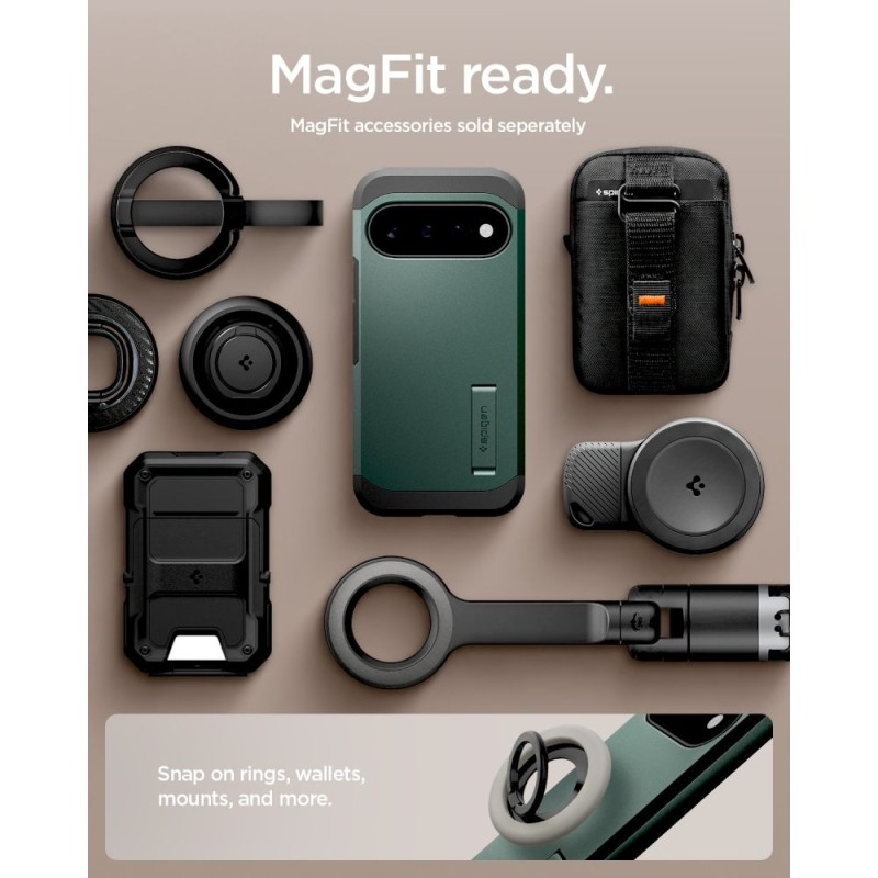 Spigen Tough Armor MagSafe за Google Pixel 11 Abyss Green (ACS11854)