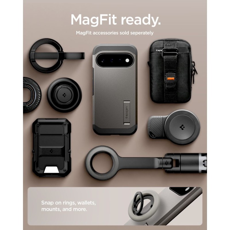 Spigen Tough Armor MagSafe калъф за Google Pixel 11 Gunmetal (ACS11855)