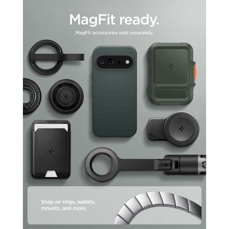 Spigen Liquid Air Mag MagSafe за Google Pixel 11 Pro, Abyss Green