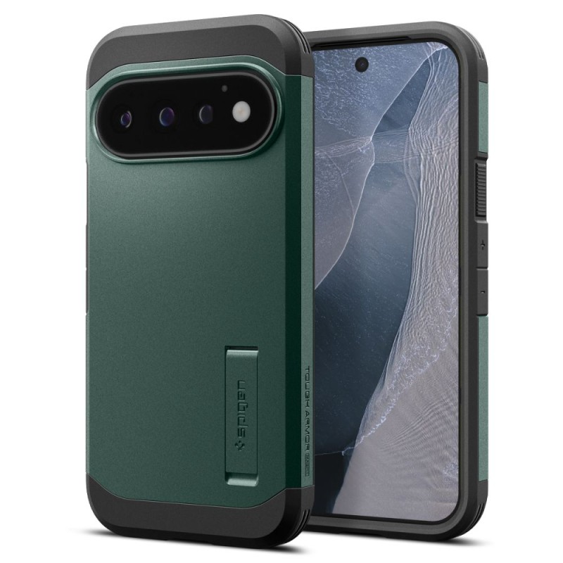 Spigen Tough Armor MagSafe хибридно бронирано калъфче за Google Pixel 11 Pro Abyss Green (ACS11859)