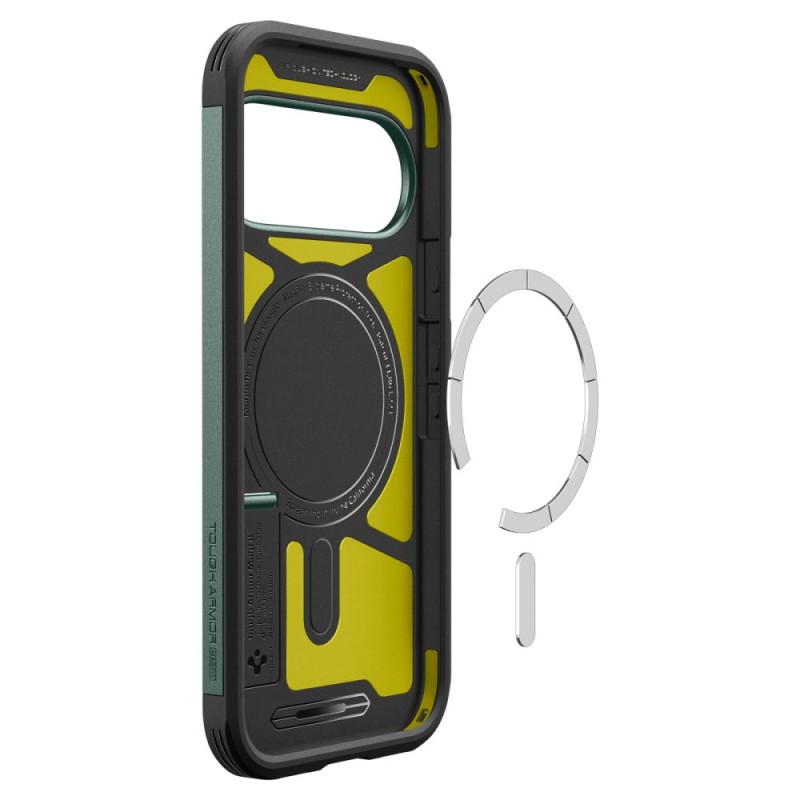 Spigen Tough Armor MagSafe хибридно бронирано калъфче за Google Pixel 11 Pro Abyss Green (ACS11859)