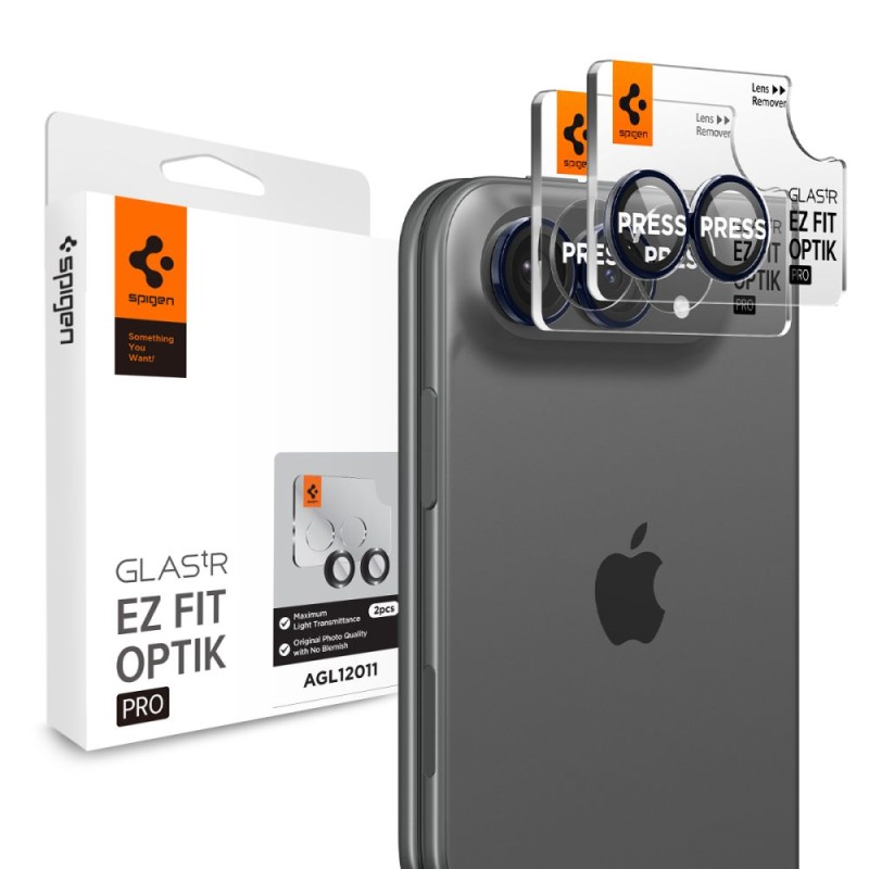Spigen Optik Pro Glas.tR EZ Fit – предпазно стъкло за камера iPhone Duo, 2 броя (Night Sky), SKU 8800337251401-AGL12011