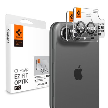 Spigen Optik Pro Glas.tR EZ Fit – Osłona na aparat do iPhone Duo, Star White (2 бр.)