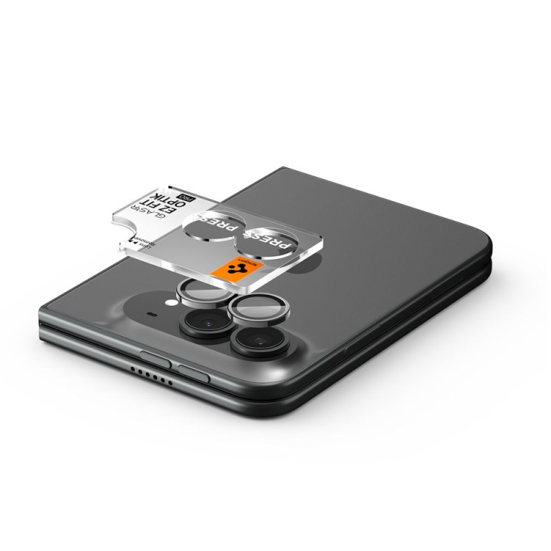 Spigen Optik Pro Glas.tR EZ Fit – Osłona na aparat do iPhone Duo, Star White (2 бр.)