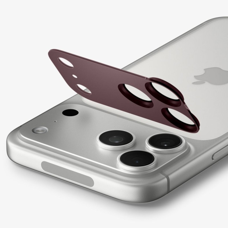Spigen Optik Pro XL Glas.tR EZ Fit ослона за камера за iPhone 18 Pro (Burgundy) Spigen Optik Pro XL Glas.tR EZ Fit ослона за камера за iPhone 18 Pro (Burgundy)