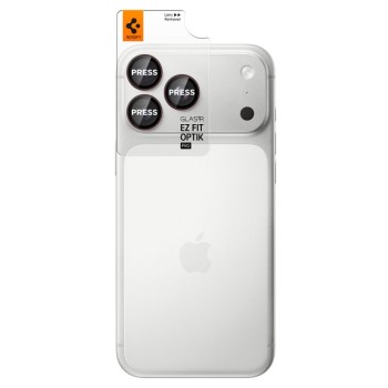 Spigen Optik Pro Glas.tR EZ Fit – предпазител за камера (2 броя) за iPhone 18 Pro / 18 Pro Max, тъмна вишна Spigen Optik Pro Glas.tR EZ Fit – предпазител за камера (2 броя) за iPhone 18 Pro / 18 Pro Max, тъмна вишна