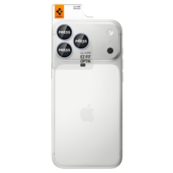 Spigen Optik Pro Glas.tR EZ Fit защита за камера от закалено стъкло 2 бр. за iPhone 18 Pro / 18 Pro Max (Light Blue) Spigen Optik Pro Glas.tR EZ Fit защита за камера от закалено стъкло 2 бр. за iPhone 18 Pro / 18 Pro Max (Light Blue)