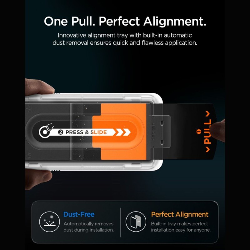 Spigen Glas.tR EZ Fit Pro HD (AC) закалено стъкло за iPhone 16 Pro Max / 17 Pro Max / 18 Pro Max, 2 бр. (Clear) Spigen Glas.tR EZ Fit Pro HD (AC) закалено стъкло за iPhone 16 Pro Max / 17 Pro Max / 18 Pro Max, 2 бр. (Clear)
