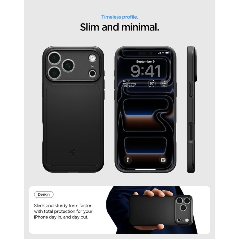 Spigen Thin Fit MagSafe iPhone 17 Pro Max / 18 Pro Max Black (ACS12105) Spigen Thin Fit MagSafe iPhone 17 Pro Max / 18 Pro Max Black (ACS12105)
