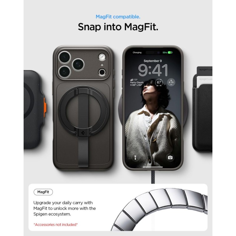 Spigen Thin Fit MagSafe Case за iPhone 17 Pro Max / 18 Pro Max Gunmetal (ACS12107) Spigen Thin Fit MagSafe Case за iPhone 17 Pro Max / 18 Pro Max Gunmetal (ACS12107)