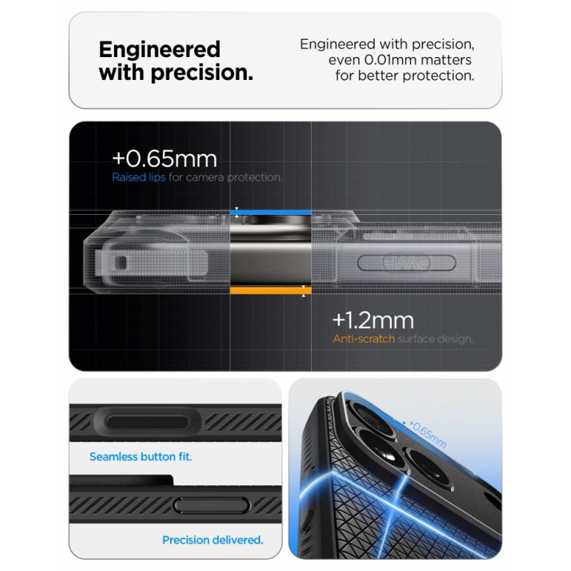 Spigen Liquid Air за iPhone 17 Pro Max / 18 Pro Max Matte Black (TPU) Spigen Liquid Air за iPhone 17 Pro Max / 18 Pro Max Matte Black (TPU)