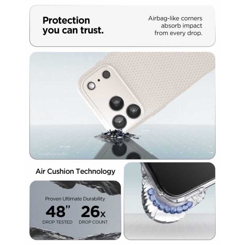 SPIGEN Liquid Air за iPhone 17 Pro Max / 18 Pro Max Natural Titanium (TPU) SPIGEN Liquid Air за iPhone 17 Pro Max / 18 Pro Max Natural Titanium (TPU)