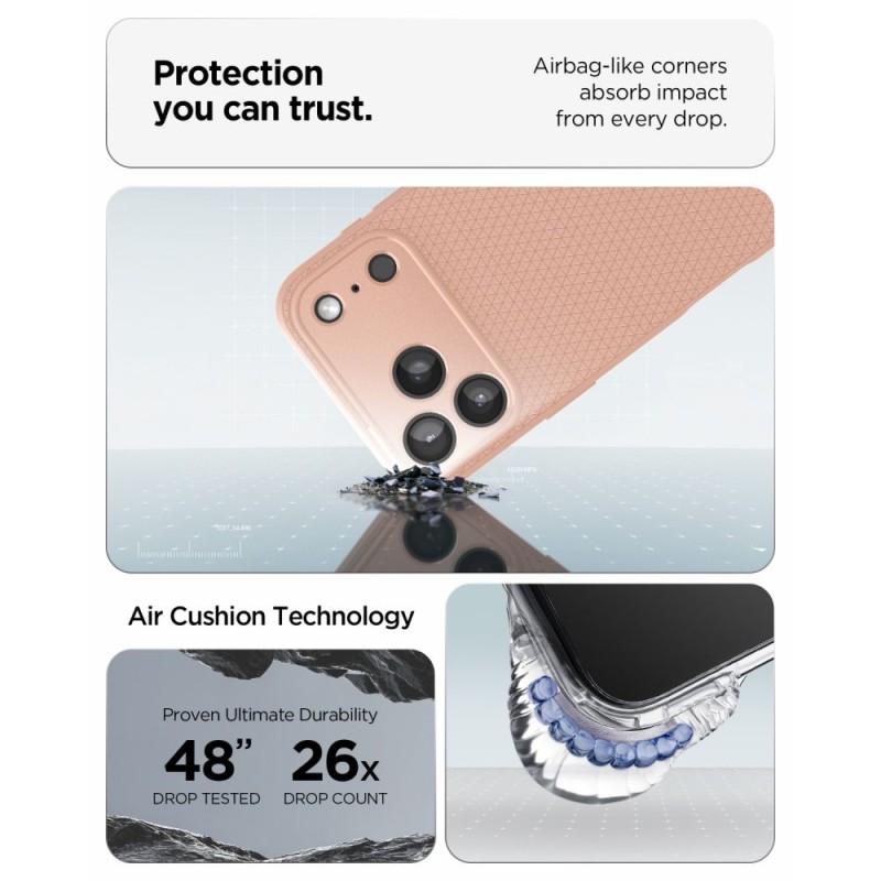 SPIGEN Liquid Air за iPhone 17 Pro Max / 18 Pro Max Rose Titanium (TPU) SPIGEN Liquid Air за iPhone 17 Pro Max / 18 Pro Max Rose Titanium (TPU)