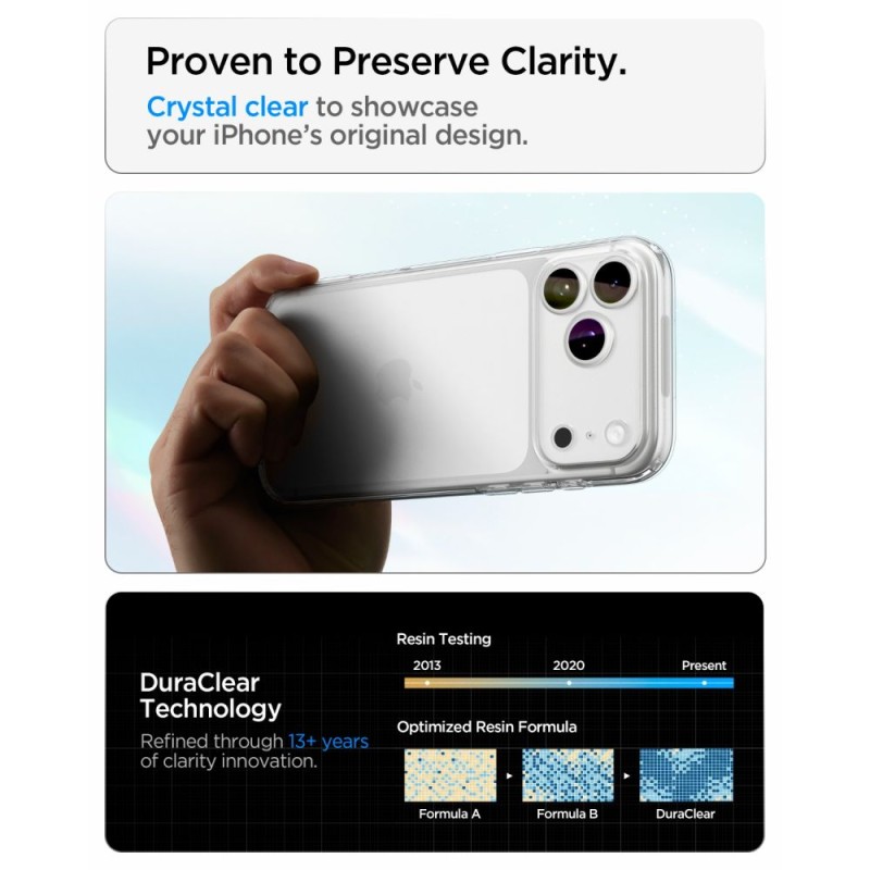 Spigen ULTRA HYBRID за iPhone 17 Pro Max / 18 Pro Max „Crystal Clear“ Spigen ULTRA HYBRID за iPhone 17 Pro Max / 18 Pro Max „Crystal Clear“
