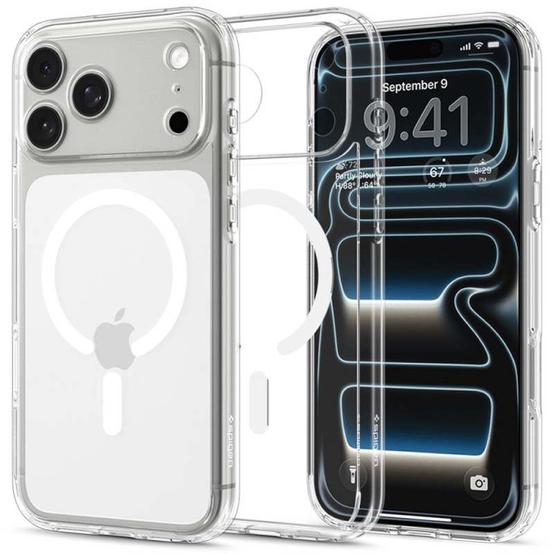 Spigen Ultra Hybrid MagSafe iPhone 17 Pro Max / 18 Pro Max Clear/White (SKU: 8800337252446-ACS12118) Spigen Ultra Hybrid MagSafe iPhone 17 Pro Max / 18 Pro Max Clear/White (SKU: 8800337252446-ACS12118)