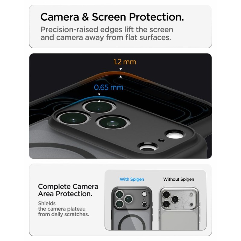 Spigen Ultra Hybrid MagSafe iPhone 17 Pro Max / 18 Pro Max Frost Black (ACS12123) Spigen Ultra Hybrid MagSafe iPhone 17 Pro Max / 18 Pro Max Frost Black (ACS12123)