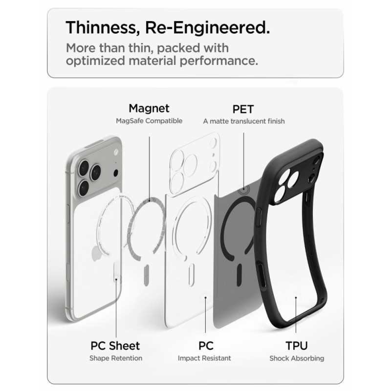 Spigen Ultra Hybrid MagSafe iPhone 17 Pro Max / 18 Pro Max Frost Black (ACS12123) Spigen Ultra Hybrid MagSafe iPhone 17 Pro Max / 18 Pro Max Frost Black (ACS12123)