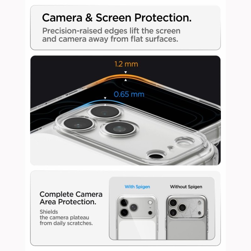 SPIGEN ULTRA HYBRID MagSafe T за iPhone 17 Pro Max / 18 Pro Max (Glossy White)