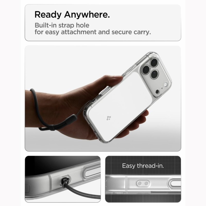 SPIGEN ULTRA HYBRID MagSafe T за iPhone 17 Pro Max / 18 Pro Max (Glossy White)