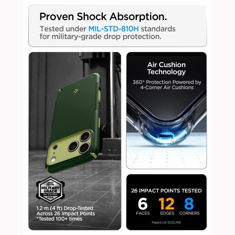 SPIGEN Nano Pop Hybrid MagSafe калъф за iPhone 17 Pro Max / 18 Pro Max Avo Green