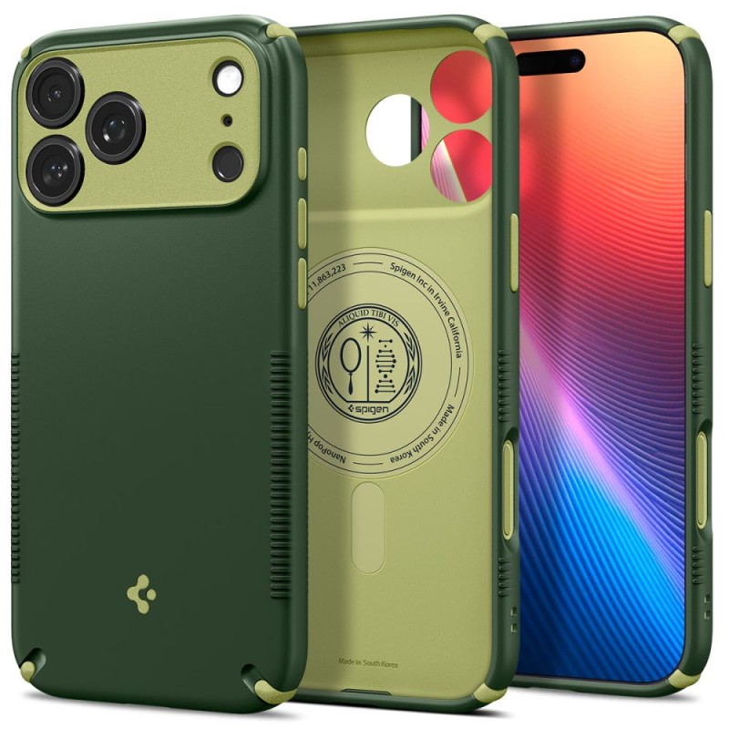 SPIGEN Nano Pop Hybrid MagSafe калъф за iPhone 17 Pro Max / 18 Pro Max Avo Green