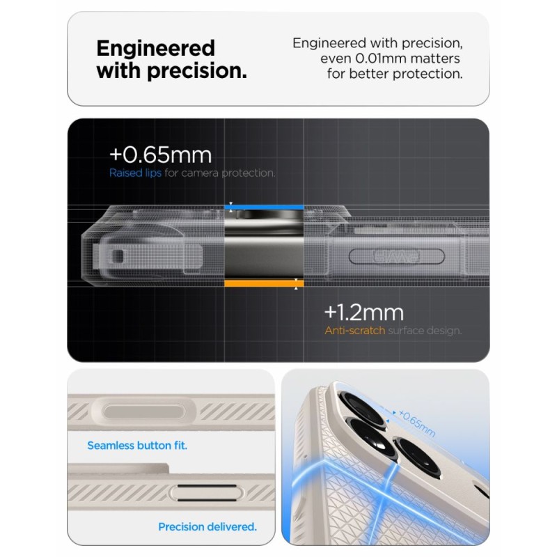 SPIGEN Liquid Air за iPhone 17 Pro / 18 Pro Natural Titanium