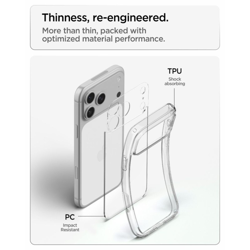SPIGEN ULTRA HYBRID за iPhone 17 Pro / 18 Pro – CRYSTAL CLEAR SPIGEN ULTRA HYBRID за iPhone 17 Pro / 18 Pro – CRYSTAL CLEAR