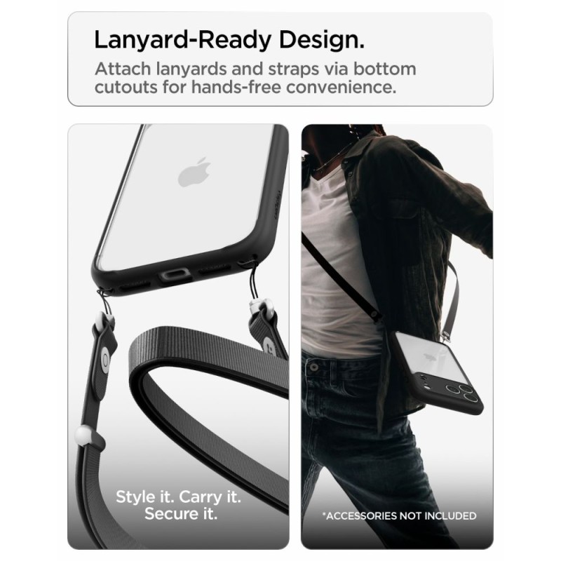 Spigen Ultra Hybrid за iPhone 17 Pro / 18 Pro – Matte Black Spigen Ultra Hybrid за iPhone 17 Pro / 18 Pro – Matte Black
