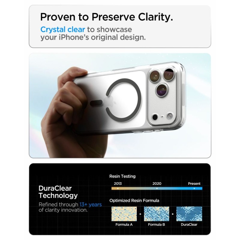 Spigen Ultra Hybrid MagSafe iPhone 17 Pro / 18 Pro Clear/Graphite (ACS12156)