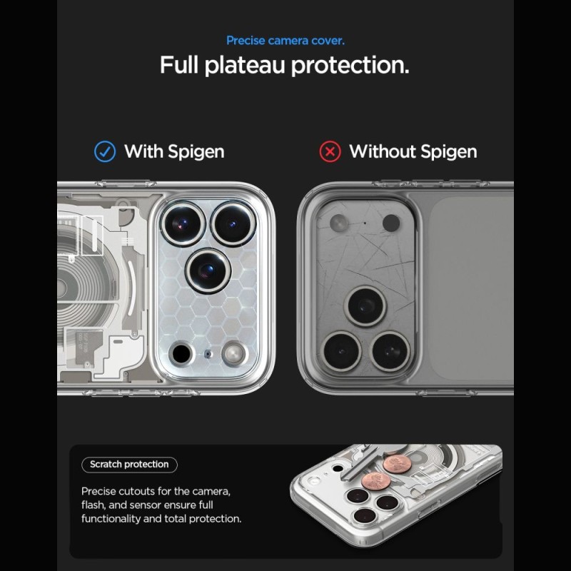 Spigen Ultra Hybrid MagSafe iPhone 17 Pro / 18 Pro Zero One Natural Titanium (ACS12164)