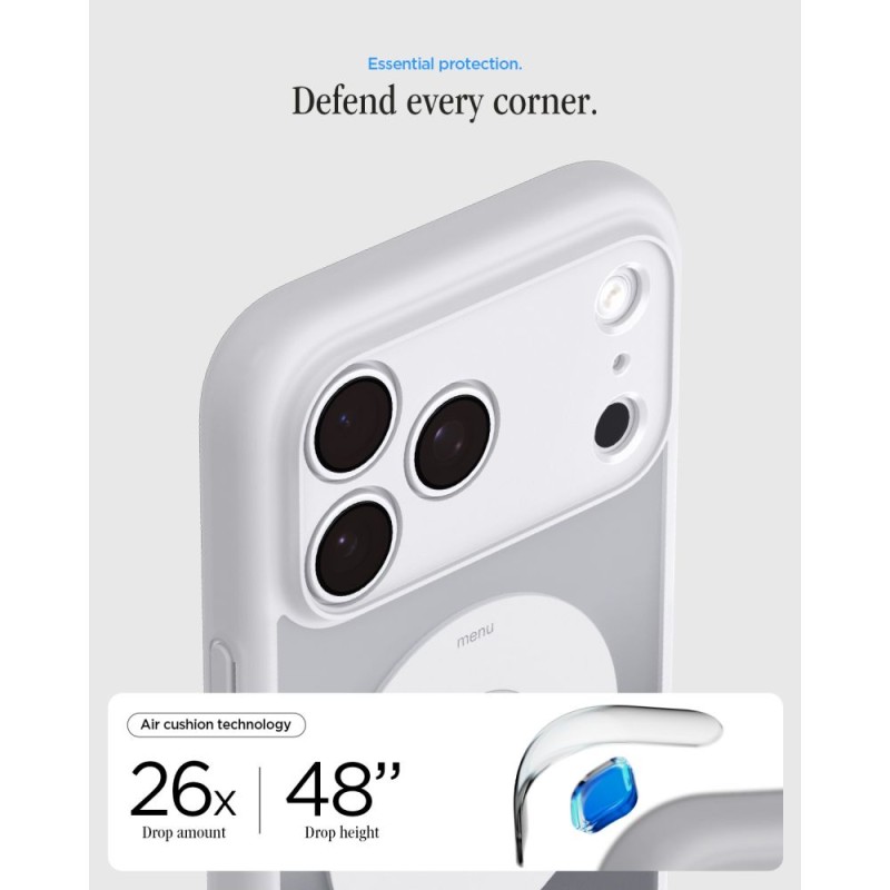 SPIGEN Ultra Hybrid MagSafe iPhone 17 Pro / 18 Pro Classic Silver (ACS12167) SPIGEN Ultra Hybrid MagSafe iPhone 17 Pro / 18 Pro Classic Silver (ACS12167)