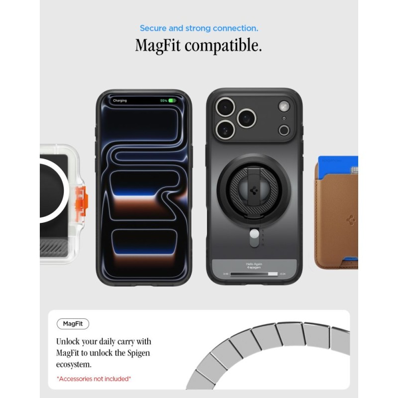SPIGEN Ultra Hybrid MagSafe iPhone 17 Pro / 18 Pro Classic Black (ACS12168) SPIGEN Ultra Hybrid MagSafe iPhone 17 Pro / 18 Pro Classic Black (ACS12168)