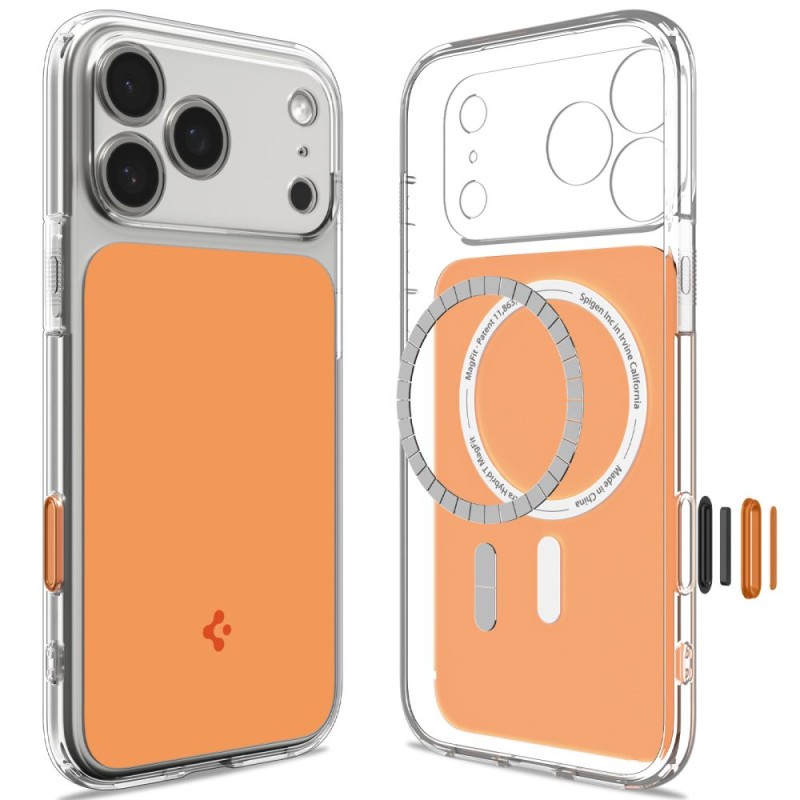 SPIGEN Ultra Hybrid MagSafe T за iPhone 17 Pro / 18 Pro (Glossy Orange)