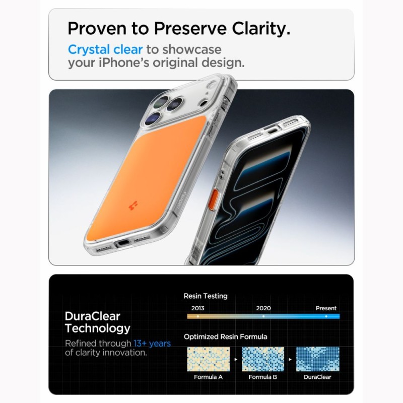 SPIGEN Ultra Hybrid MagSafe T за iPhone 17 Pro / 18 Pro (Glossy Orange)