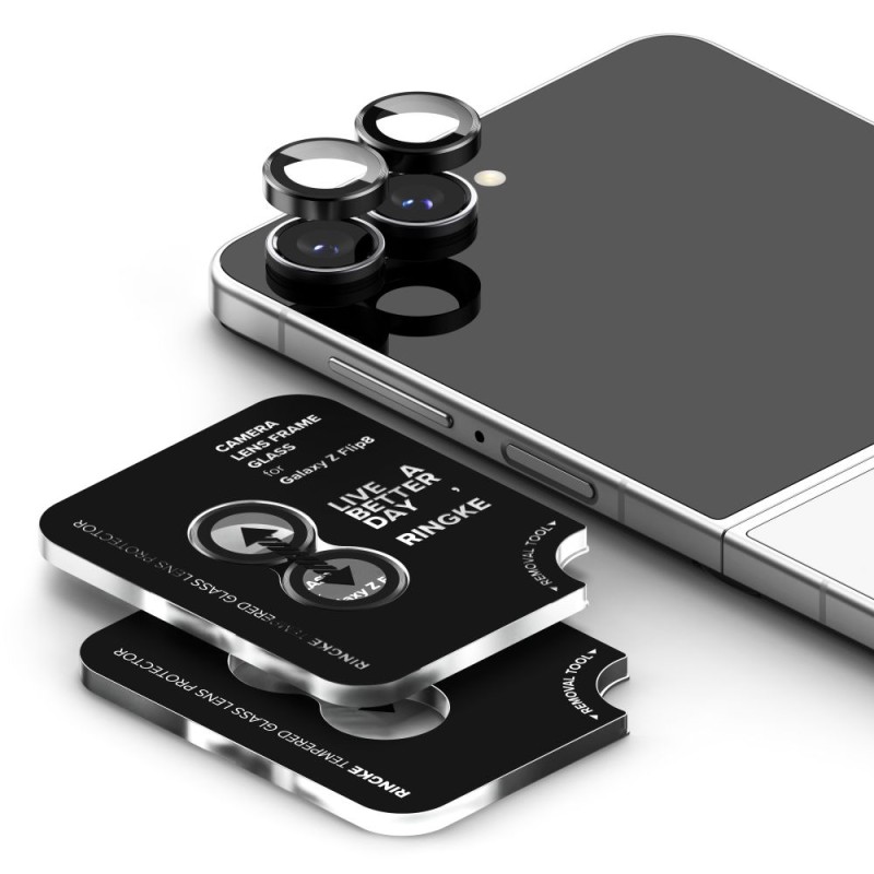 Ringke Camera Frame Protector (2 бр.) за Samsung Galaxy Z Flip 8 – Черен - 8800380460621