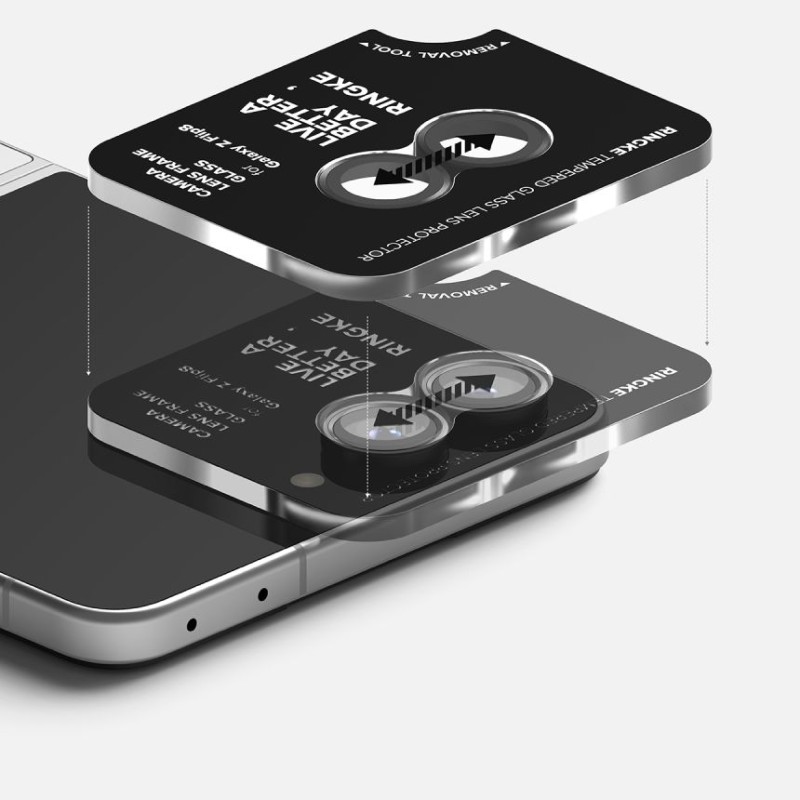 Ringke Camera Frame Protector (2 бр.) за Samsung Galaxy Z Flip 8 – Черен - 8800380460621