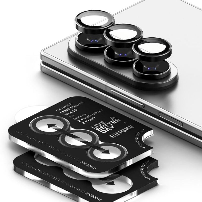 Ringke Camera Frame Protector 2-Pack за Samsung Galaxy Z Fold 7 / 8 Ultra (Ultra Black) - Ringke Camera Frame Protector 2-Pack за Samsung Galaxy Z Fold 7 / 8 Ultra (Ultra Black) - 8800380460638