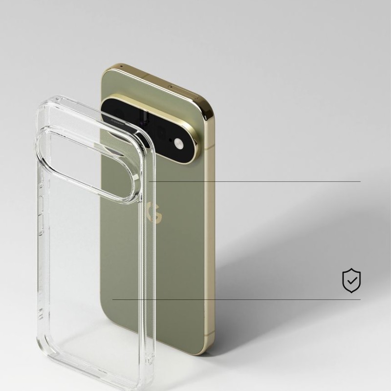 RINGKE Fusion за Google Pixel 11 Pro XL Clear (прозрачен хибриден кейс, Mil-Grade)
