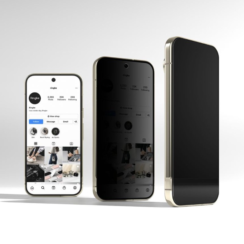 Ringke Easy Slide Privacy 2 бр. стъклени протектори за Google Pixel 9 Pro / 10 Pro / 11 Pro (личен режим)