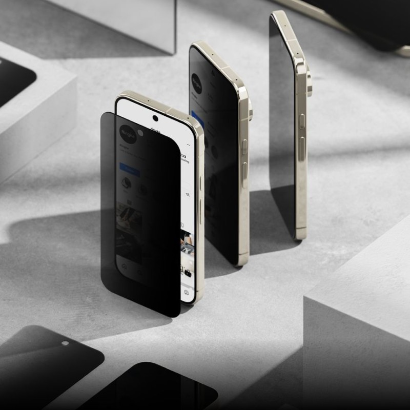 Ringke Easy Slide Privacy 2 бр. стъклени протектори за Google Pixel 9 Pro / 10 Pro / 11 Pro (личен режим)