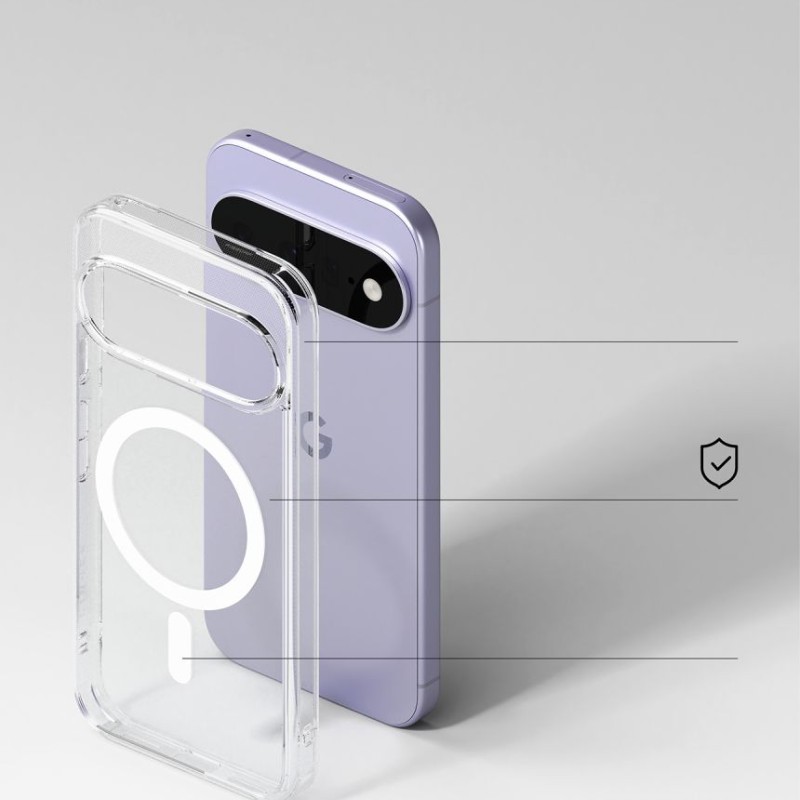 Ringke Fusion Magnetic MagSafe за Google Pixel 11 – прозрачен (Clear)