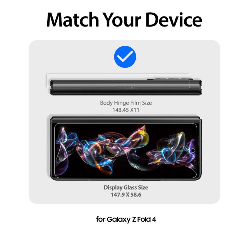 Whitestone Dome Glass – закалено стъкло 2 броя за Galaxy Z Fold 4 - 8809365407057
