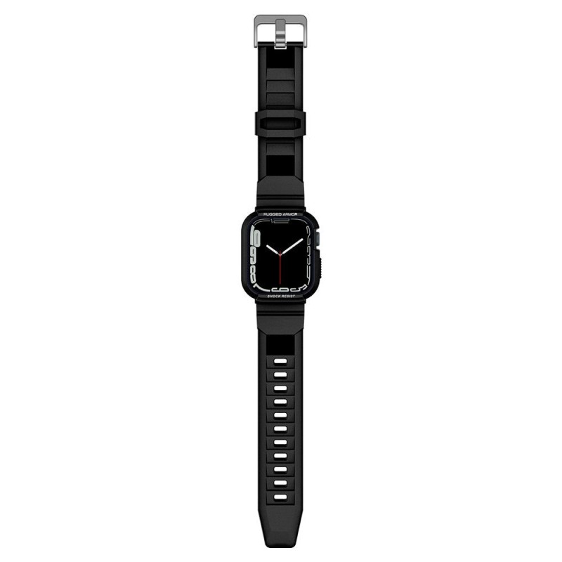 SPIGEN RUGGED ARMOR ”PRO” Apple Watch 6 / 7 / 8 / 9 / SE 1 / 2 / 3 (44 / 45 MM) BLACK - 8809613768060-062CS25324