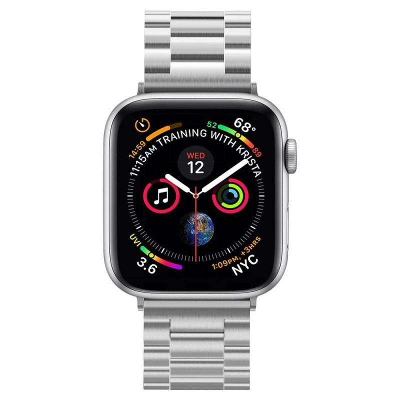 SPIGEN MODERN FIT BAND APPLE WATCH 8 / 9 / 10 / 11 / SE / ULTRA (44 / 45 / 46 / 49 MM) SILVER - SPIGEN MODERN FIT BAND APPLE WATCH 8 / 9 / 10 / 11 / SE / ULTRA (44 / 45 / 46 / 49 MM) SILVER - 8809613768831-062MP25404