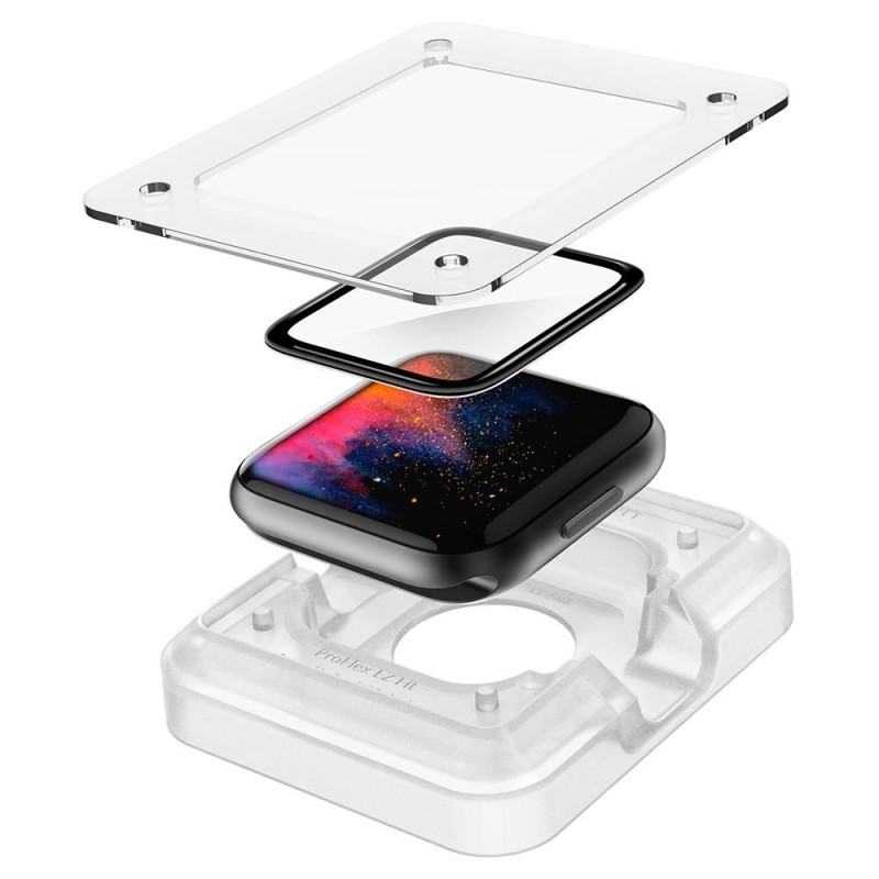 HYBRIDOWE STAKLO SPIGEN PROFLEx „EZ FIT” ZA APPLE WATCH 4 / 5 / 6 / SE 1 / 2 / 3 (44 мм) - HYBRIDOWE STAKLO SPIGEN PROFLEx „EZ FIT” ZA APPLE WATCH 4 / 5 / 6 / SE 1 / 2 / 3 (44 мм) - 8809710751231-AFL01220