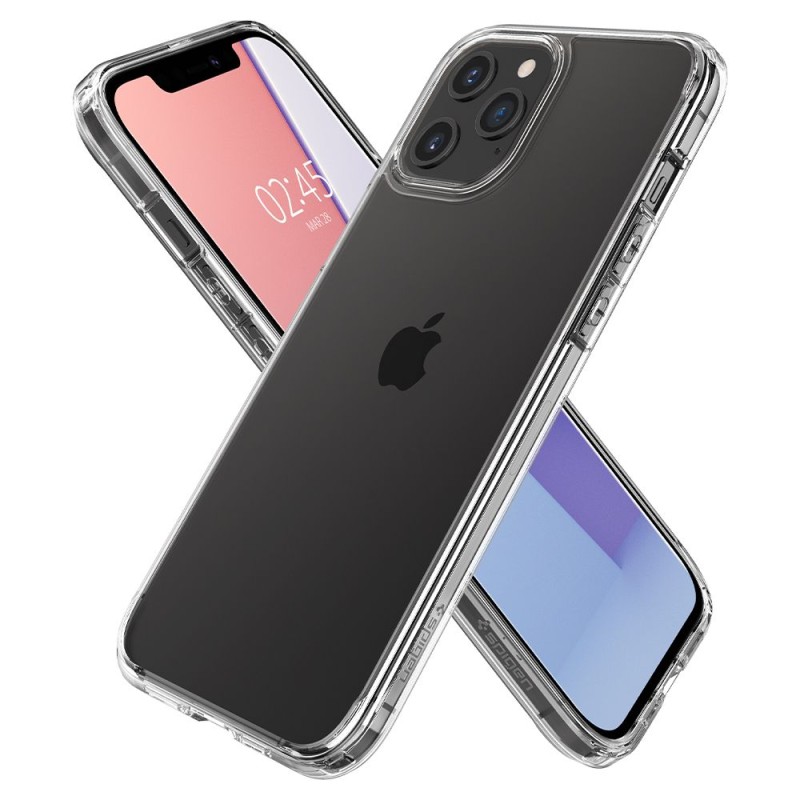 SPIGEN ULTRA HYBRID IPHONE 12 / 12 PRO CRYSTAL CLEAR - 8809710756502-ACS01702