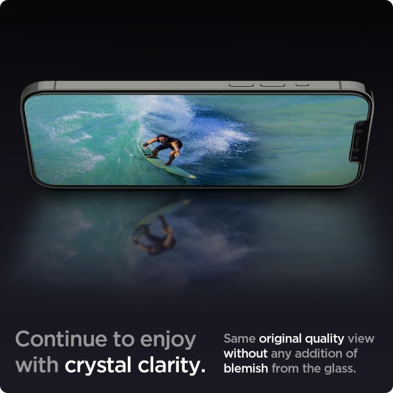 ЗАКАЛЕНО СТЪКЛО SPIGEN GLAS.TR „EZ FIT“ 2-BPACK iPhone 12 / 12 PRO CLEAR - 8809710757110-AGL01801