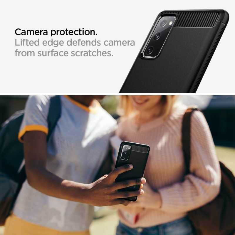 SPIGEN RUGGED ARMOR GALAXY S20 FE MATTE BLACK - 8809710757530-ACS01847