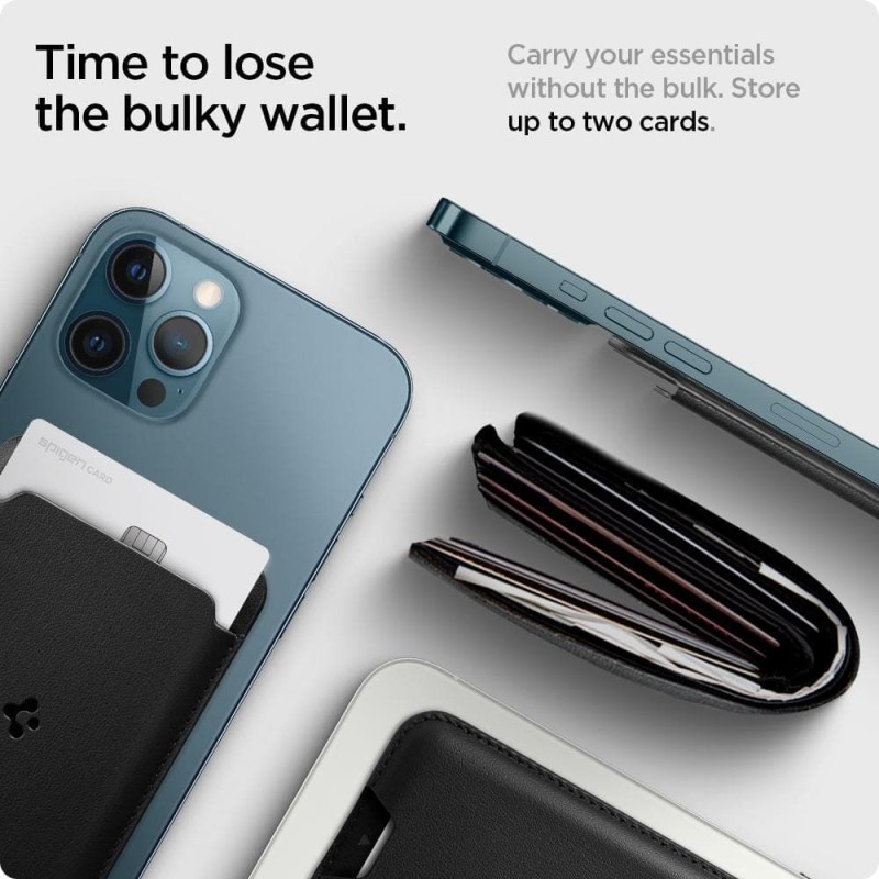 Spigen Valentinus MagSafe универсална магнитна поставка за карти Black - 8809756641510-AMP02284